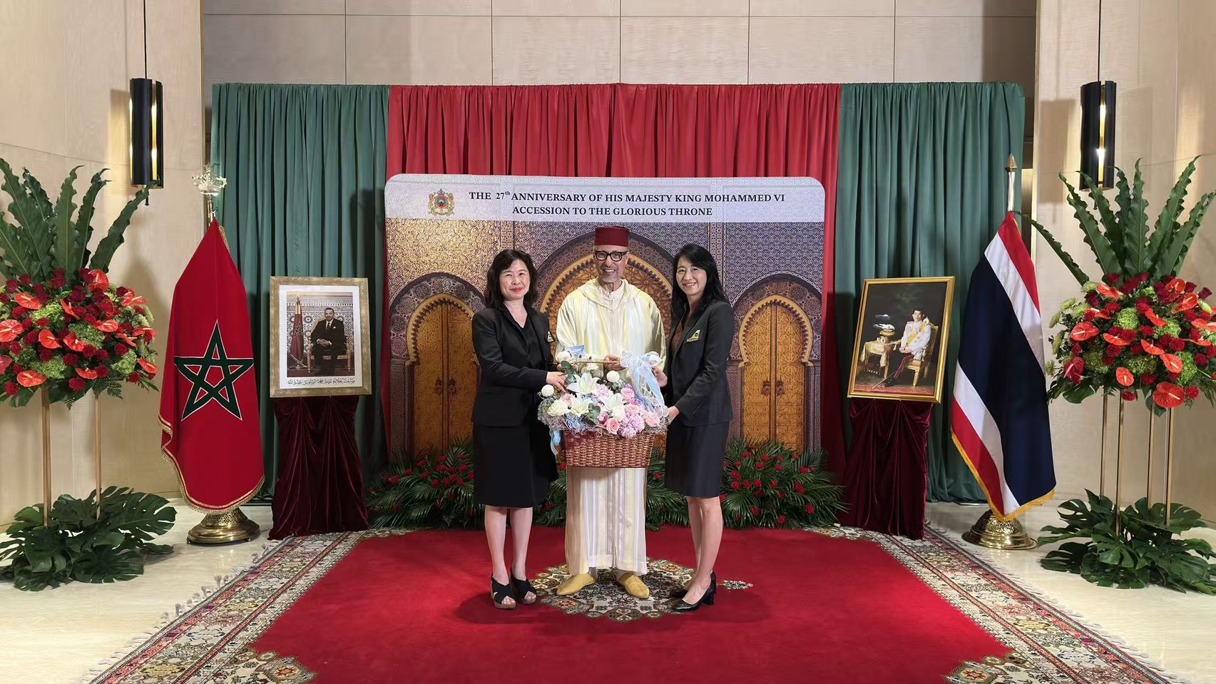 TTAA ร่วมงานเฉลิมฉลองครบรอบ 27 ปี  แห่งการขึ้นครองราชย์ ของสมเด็จพระราชาธิบดีมุฮัมมัดที่ 6
